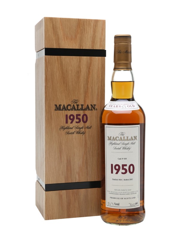 Macallan 1950 52 Year Old Fine Rare
