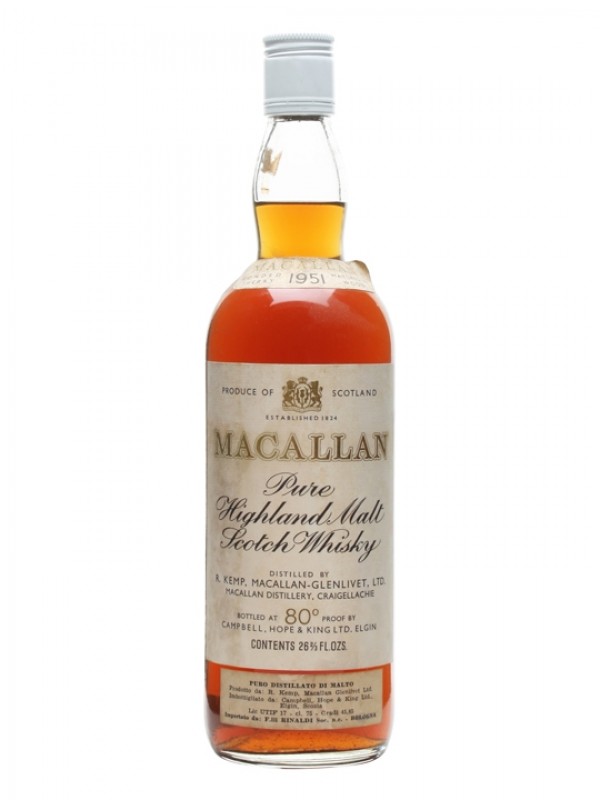 Macallan 1951 Vintage Label
