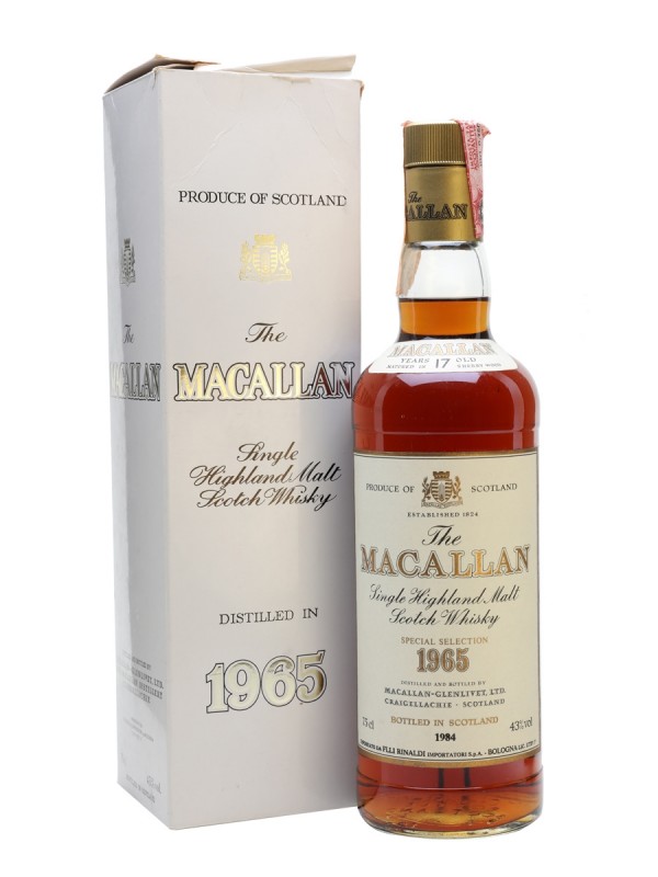 Macallan 1965 Vintage Label