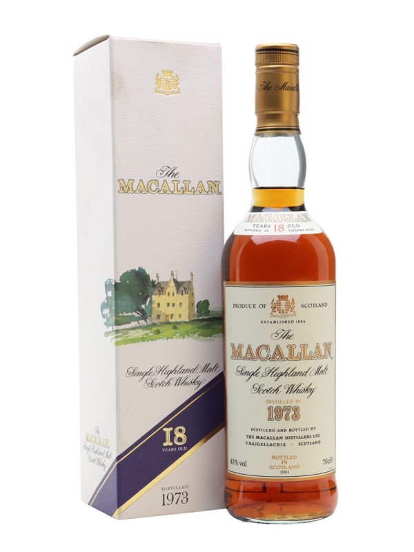 Macallan 1973 18 Year Old Vintage Label
