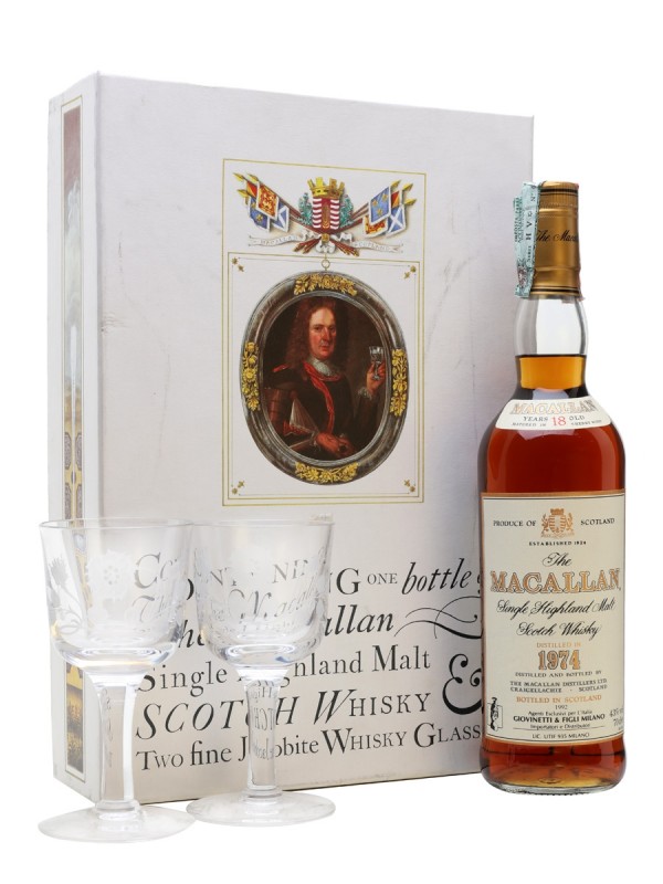 Macallan 1974 18 Year Old Gift Pack