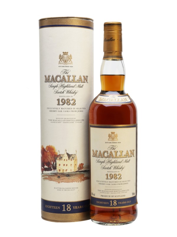 Macallan 1982 18 Year Old Vintage Label