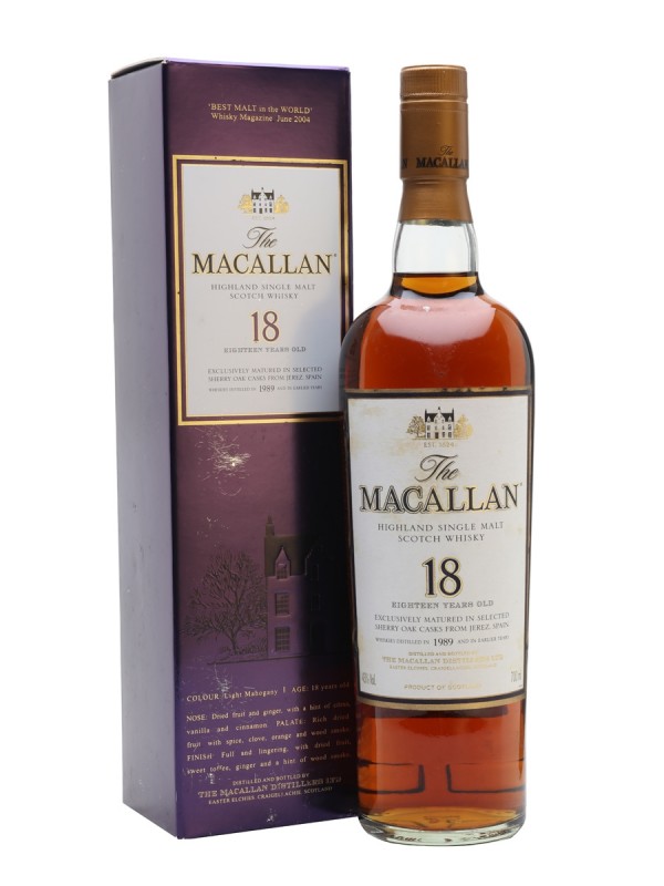 Macallan 1989 18 Year Old Sherry Oak