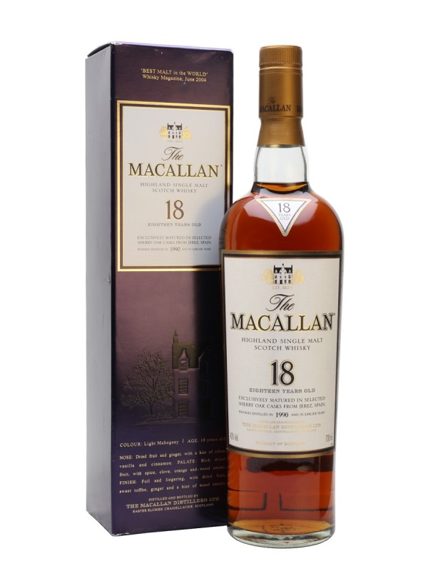 Macallan 1990 18 Year Old Sherry Oak