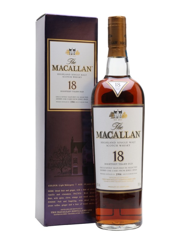 Macallan 1994 18 Year Old Sherry