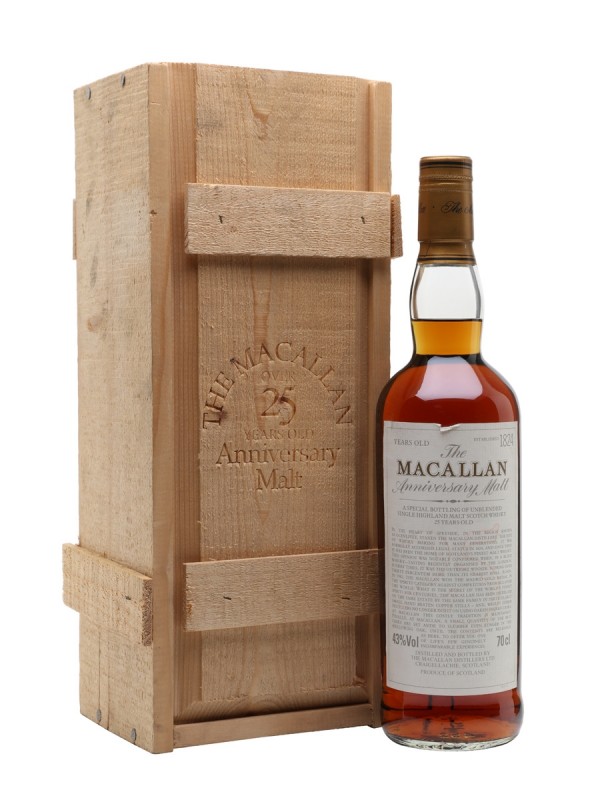 Macallan 25 Year Old Anniversary Malt Sherry Oak