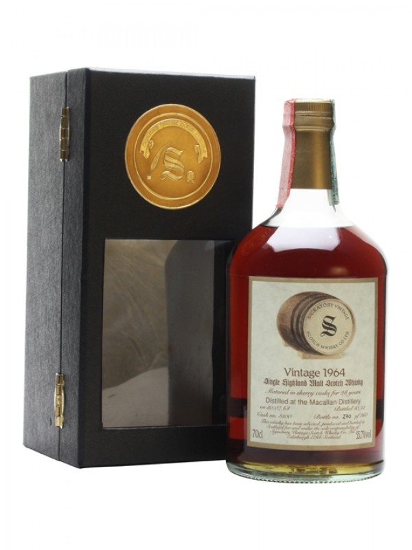 Macallan 1964 28 Year Old Dark Sherry Cask Signatory