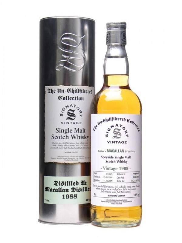 Macallan 1988 21 Year Old Signatory