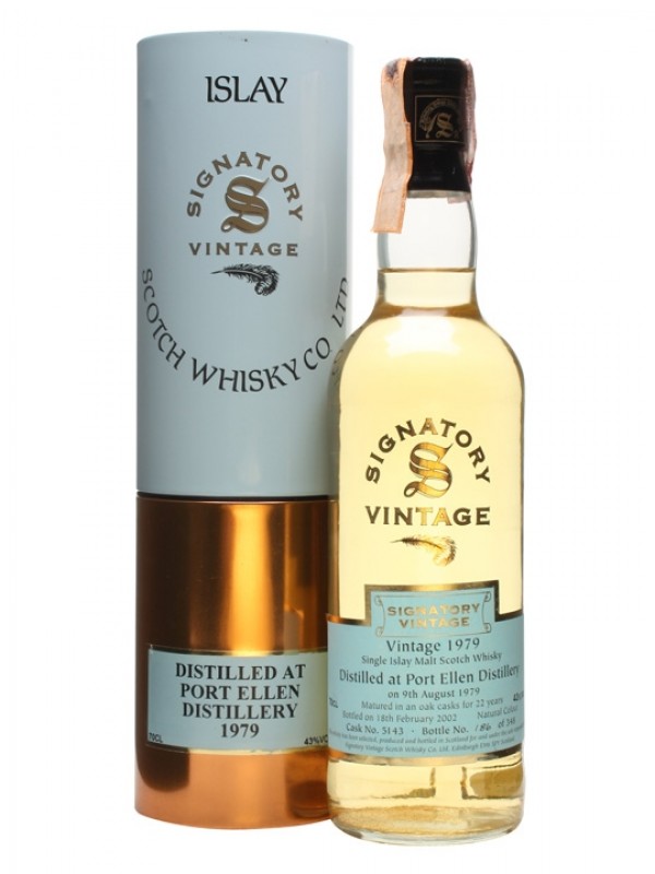 Port Ellen 1979 / 22 Year Old / Cask #5143 / Signatory