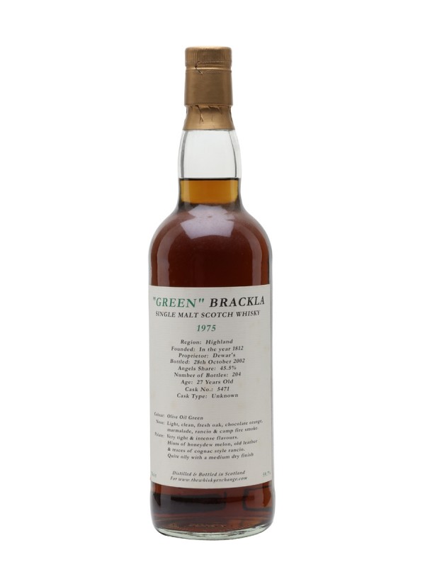 Green Brackla 1975 27 Year Old TWE