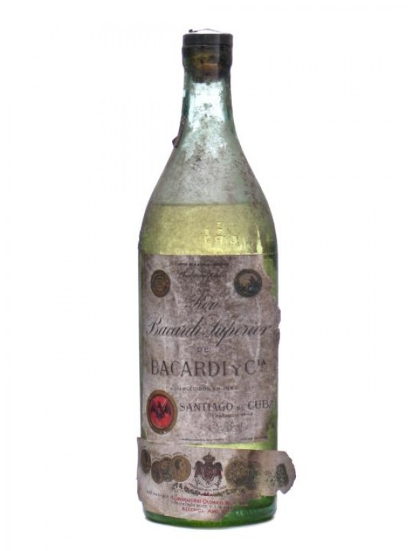 Bacardi Superior Cuban Rum Bottled 1910s