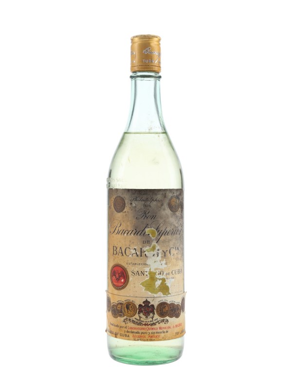 Bacardi Superior Rum Cuba Bot 1950's