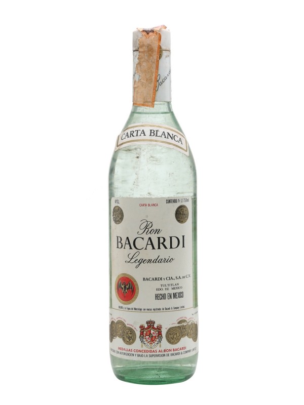 Bacardi Legendario Mexico Rum Bottled 1970s