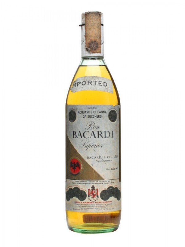 Bacardi Carta Oro Gold Bahamas Bottled 1970s