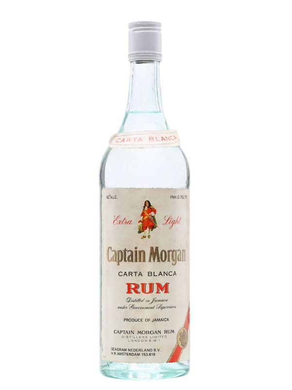 Captain Morgan Carta Blanca Rum Bottled 1980s