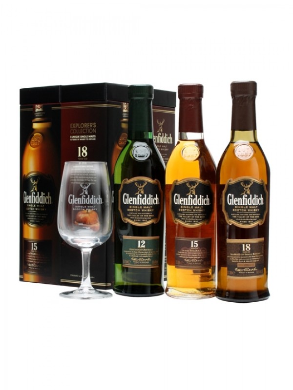 Glenfiddich Explorer's Collection 12, 15 & 18 Year Old