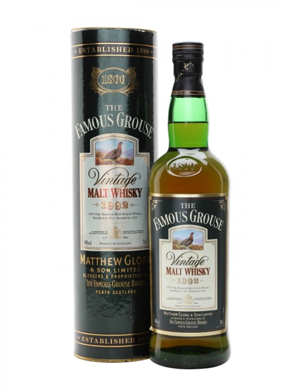 Famous Grouse Vintage 1992 / Bottled 2003