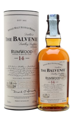 Balvenie 14 Year Old / Rum Wood Finish Speyside Whisky