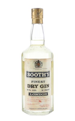 Booth's Finest Dry Gin / Bottled 1960s