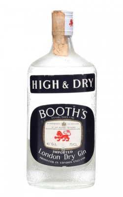 Booth's High & Dry Gin / Bot.1970s
