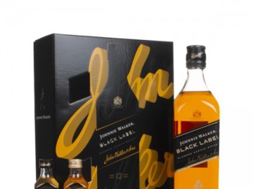 Johnnie Walker Black Label 12 Year Old Gift Pack Blended Whisky