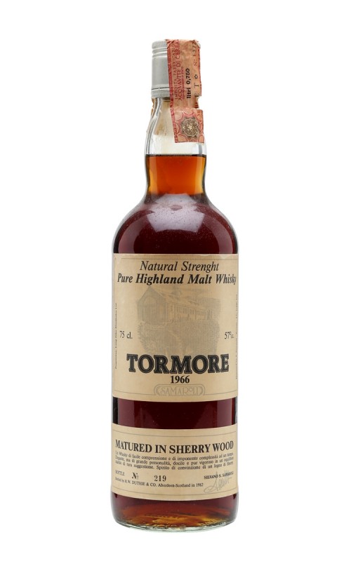Tormore 1966 Bottled 1982 Cask Strength Sherry Cask Samaroli